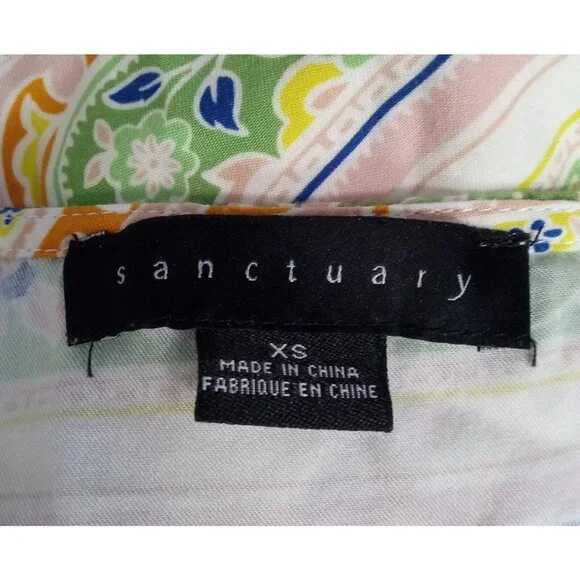 Sanctuary Spring Favorite Slip Dress Womens XS V Neck Ruffles Lined Rayon - Picture 5 of 6